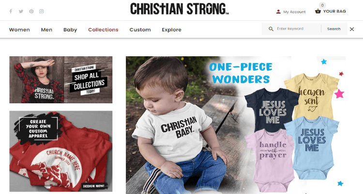 Christian Strong Affiliate Program for Christian Apparel